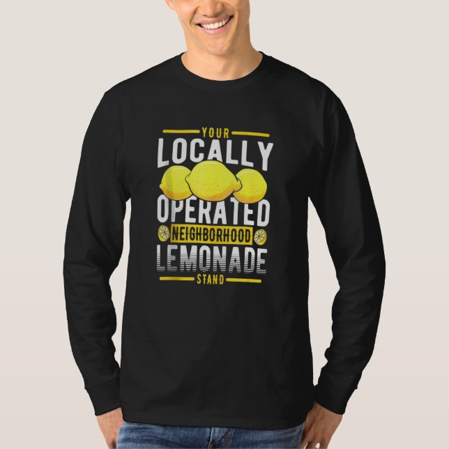 T-shirt Votre socle Lemonade De Voisinage Localisé (Devant)