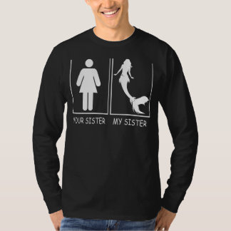 T-shirt Votre Soeur Ma Soeur Tee Cute Rivalence Sirène Pr