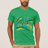 Votre texte Chemises bleu vert jaune caméléon