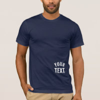 Votre texte Marine Blue Mens Bella+Canvas Short Sl