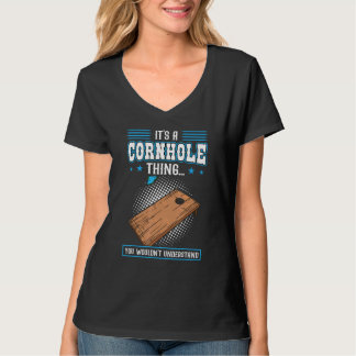 T-shirt Votre trou est mon but  Cornhole