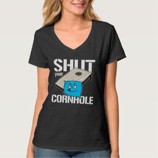 T-shirt Votre trou est mon objectif Cornhole fermez votre 