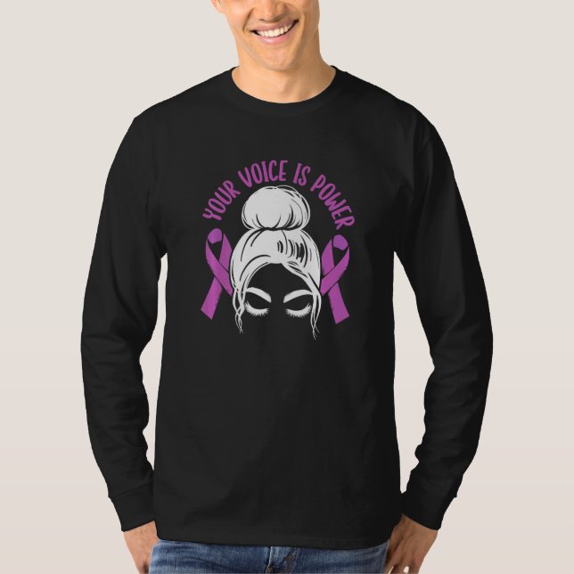 T-shirt Votre Voix Est Le Pouvoir Arrêter La Violence Dome (Devant)