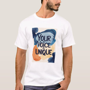 T-shirt Votre voix est unique option 2