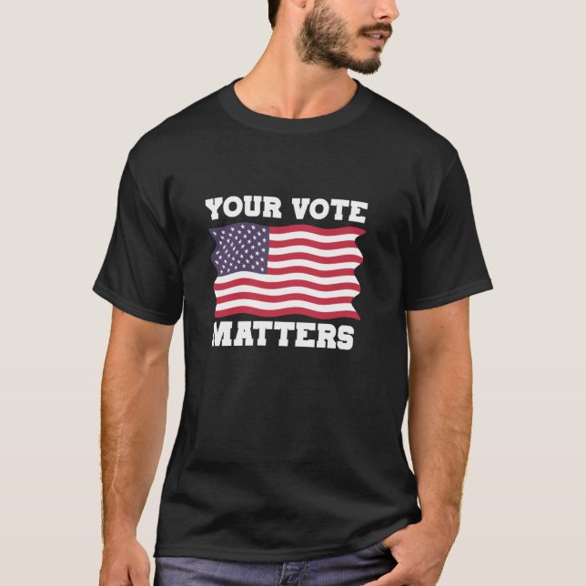 T-shirt Votre Vote Compte Long Sleeve T Shirt (Devant)