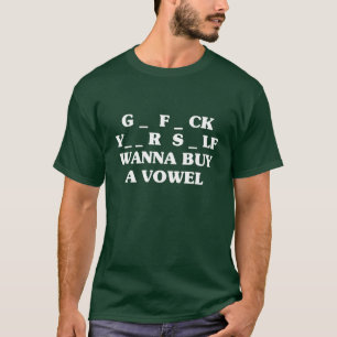 T-shirt Voulez acheter une voyelle - obscurité