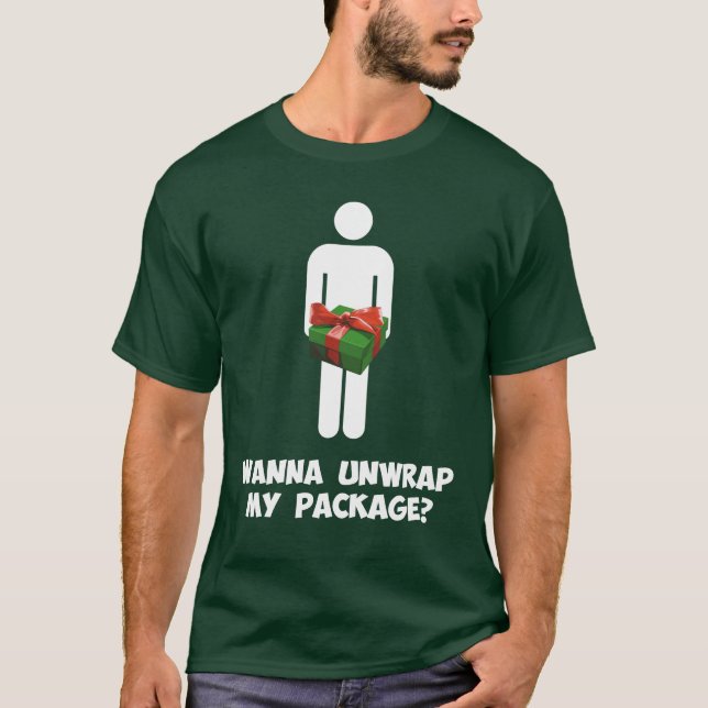 T-shirt Voulez dérouler mon paquet ? (Devant)
