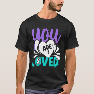 T-shirt Vous Aimez Prévention Suicide Sensibilisation Turq