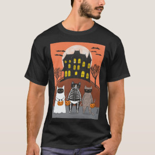 T-shirt Vous allez d'abord Cats rétro ami