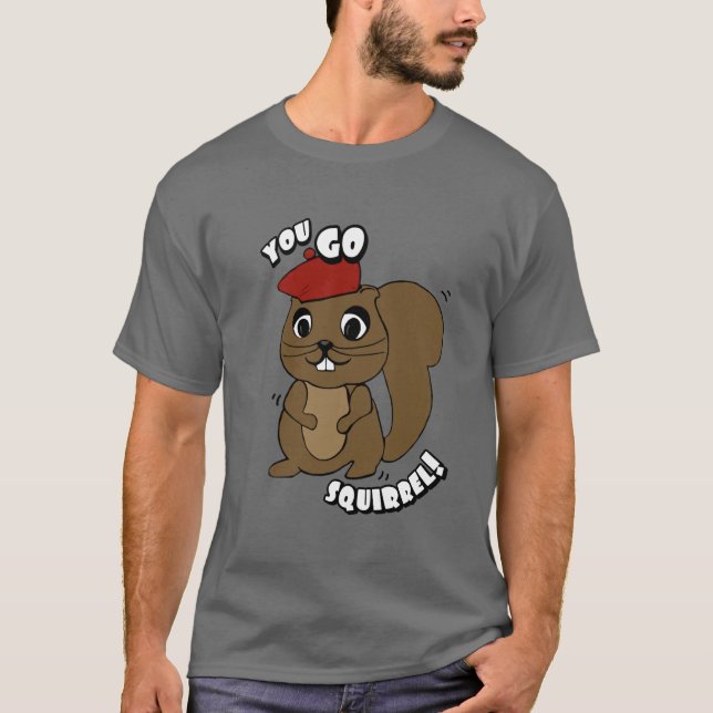 T-shirt Vous allez la pièce en t des hommes d'écureuil (Devant)