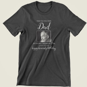 T-shirt Vous auriez aimé être ici Photo Anniversaire Mém