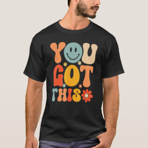 T-shirt Vous avez ce visage souriant rétro groovy de jour