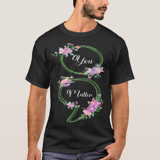 T-shirt Vous avez de l'importance Semicolon vert Sensibili (Devant)
