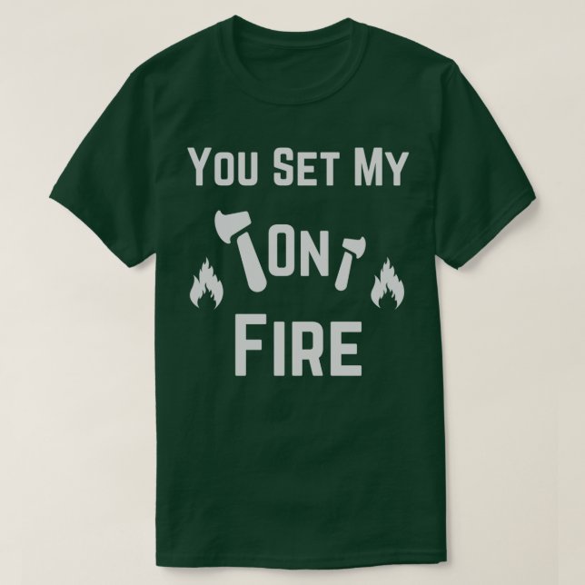 T-shirt Vous Avez Mis Mon X En Feu (Design devant)