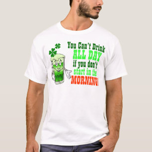 T-shirt Vous boisson biseautée toute la journée, Irlanda