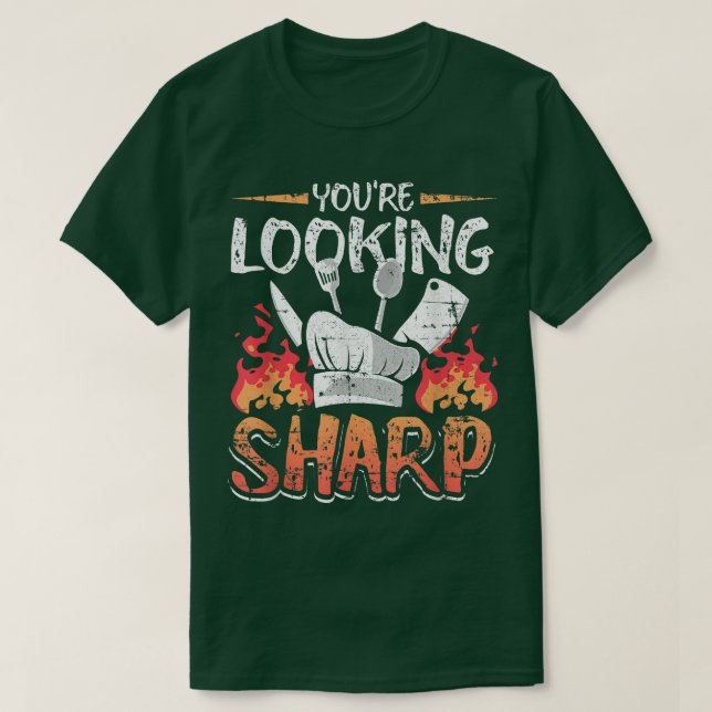 T-shirt Vous Cherchez Sharp Funny Cuisine culinaire Idée G (Design devant)