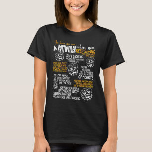 T-shirt Vous Connaissez La Propre Rottweiler Quand