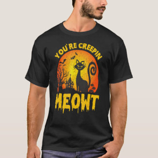 T-shirt Vous Creepin Meowth Éffrayante effroi Halloween Ch