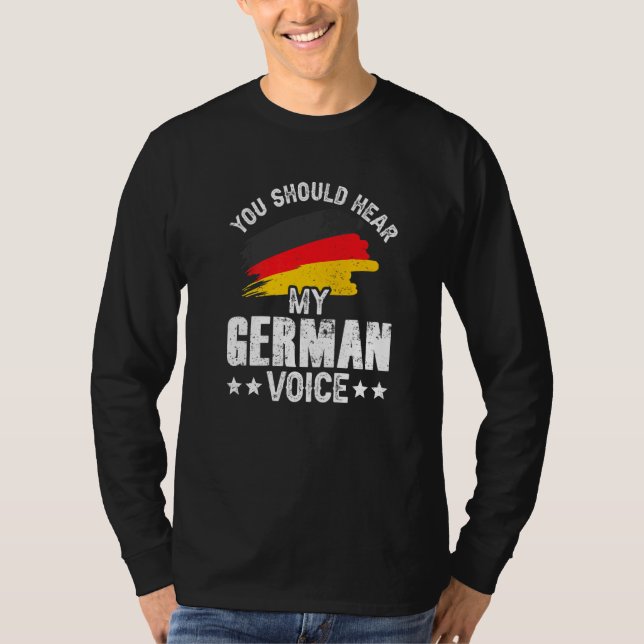 T-shirt Vous Devriez Entendre Mon Enseignant De Voix Allem (Devant)