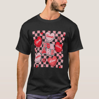 T-shirt Vous êtes aimé Professeur Cœur de Bonbon Digne Ass