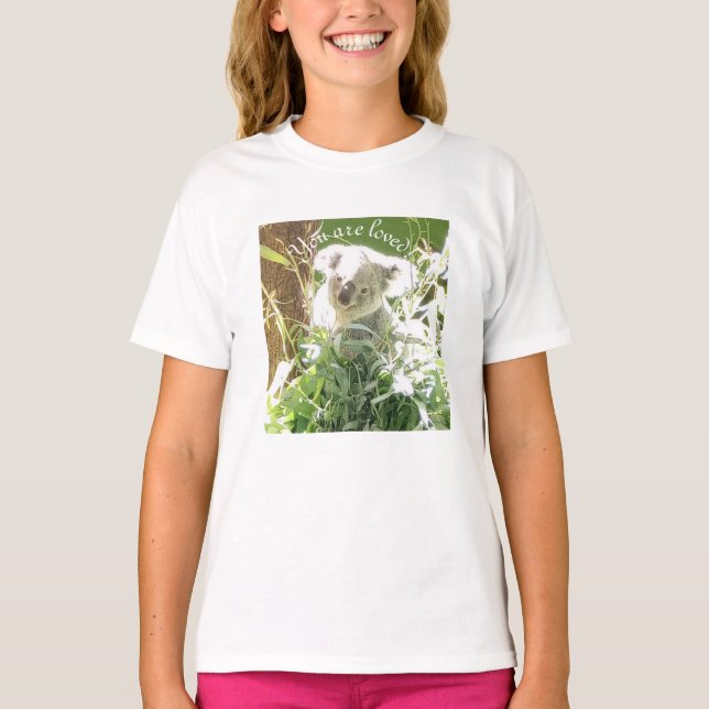 T-shirt Vous êtes aimés, Koala (Devant)
