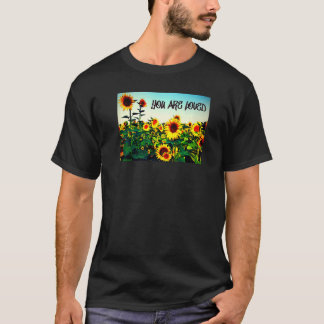 T-shirt Vous êtes aimés Tournesols
