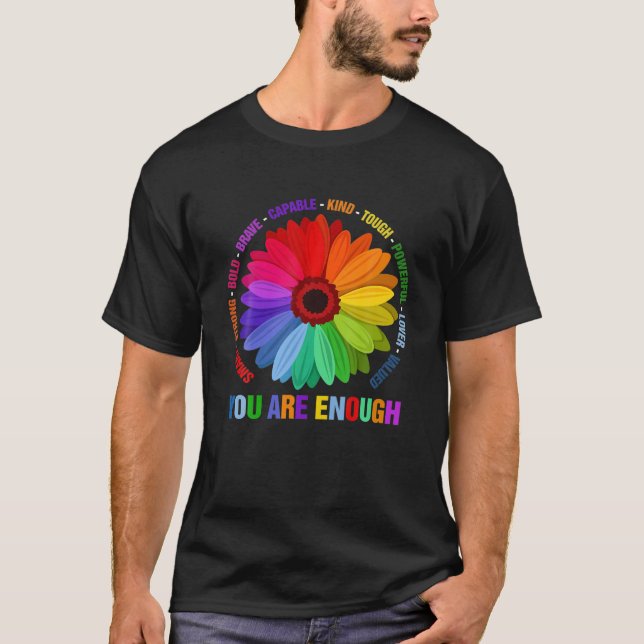 T-shirt Vous Êtes Assez Fille Noire Puissante (Devant)