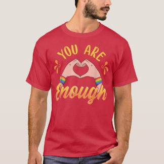 T-shirt Vous Êtes Assez LGBTQ Pride Ally Rainbow Hands Ent
