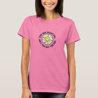 T-shirt Vous Êtes Belle Belle Baise Rétro Positive