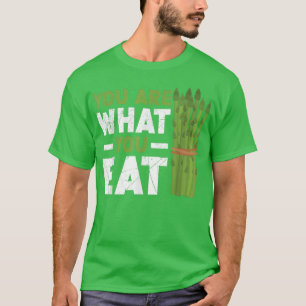 T-shirt Vous Êtes Ce Que Vous Mangez Asparagus Vegetaria