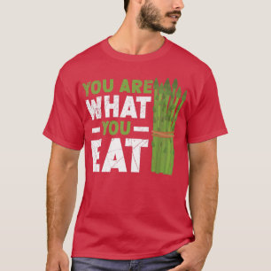 T-shirt Vous Êtes Ce Que Vous Mangez Asparagus Vegetaria