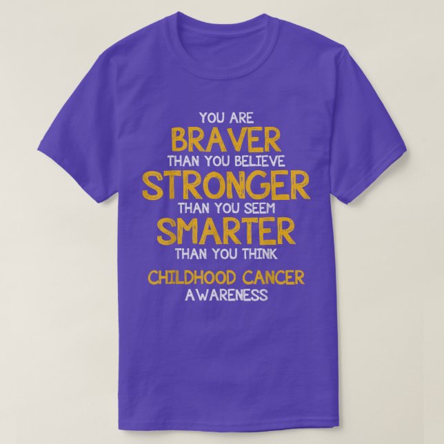 T-shirt Vous êtes courageux - Soutien de sensibilisation a (Design devant)