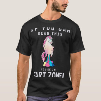 T-shirt Vous Êtes Dans La Zone De Pied Unicone Présenter L