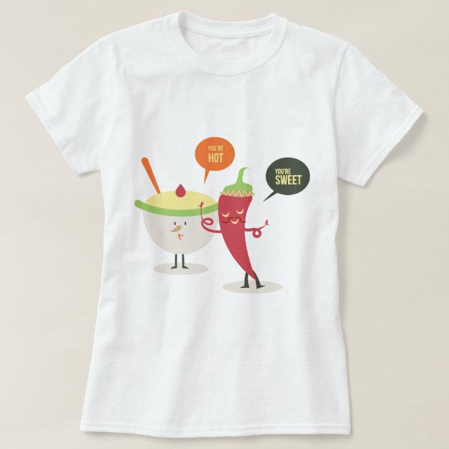 T-shirt Vous êtes Hot N Sweet Chili Cake (Design devant)
