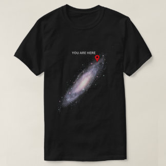 T-shirt Vous êtes ici Galaxy Map Funny Space Shirt