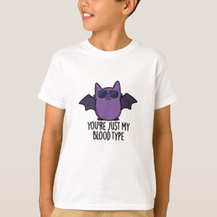 T-shirt Vous êtes juste mon groupe sanguin Funny Bat Pun