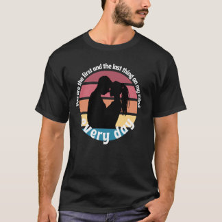T-shirt Vous êtes la première et Dernière Silhouette Roman