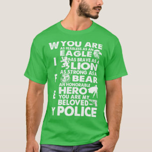 T-shirt Vous Êtes Ma Police Bien-Aimée Wifey Fière Police