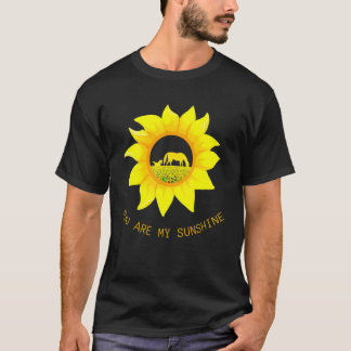 T-shirt Vous êtes mon cheval Sunshine Sunflower Horses