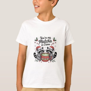 T-shirt Vous êtes mon Matcha en amour de Raton laveur crim