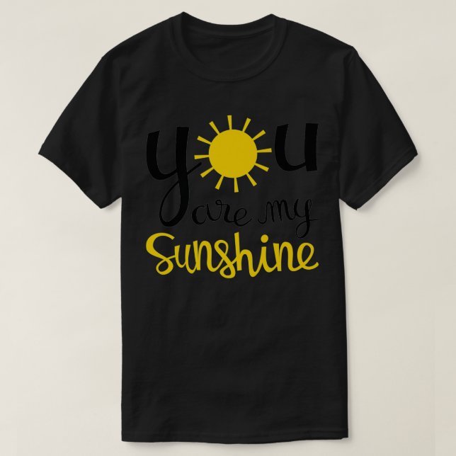 T-shirt Vous Êtes Mon Sunshine Premium (Design devant)