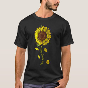 T-shirt Vous Êtes Mon Sunshine Tournesol Sugar Crâne
