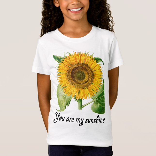 T-Shirt Vous êtes mon tournesol de dessus de tee - shirt (Devant)