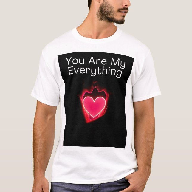 T-shirt Vous êtes mon tout maillot de couple de Saint-Vale (Devant)