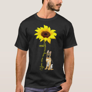 T-shirt Vous êtes My Sunshine German Shepherd Maman Chien