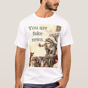 T-shirt "Vous êtes satire d'atout de fausses nouvelles"