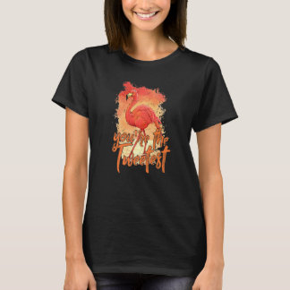T-shirt Vous êtes The Tweetest Pink Flamant rose Beach Bir