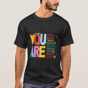 T-shirt Vous êtes un enseignant gentil, courageux et inspi
