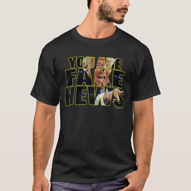T-shirt Vous êtes une fausse conférence de presse (Devant)