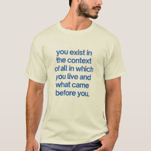 T-shirt Vous existez dans le contexte Rouge et Bleu